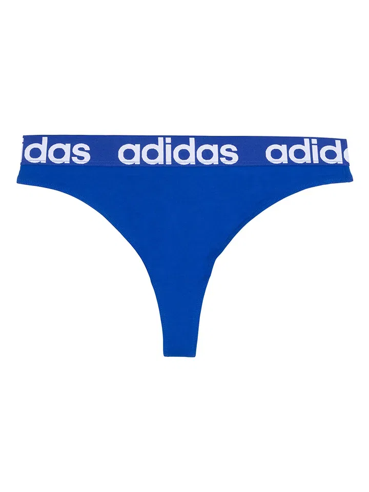 Стринги, синий Adidas, синий
