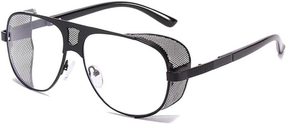 

Солнцезащитные очки MUTYNE с плоским верхом, сетчатыми боковыми щитками, модные для мужчин, в стиле металл-панк, роскошные для женщин, в стиле ретро-стимпанк, C9, один размер, C9