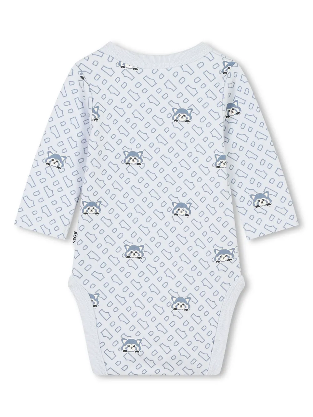 Комплект Red Panda из трех комбинезонов BOSS Kidswear, синий — фото 2