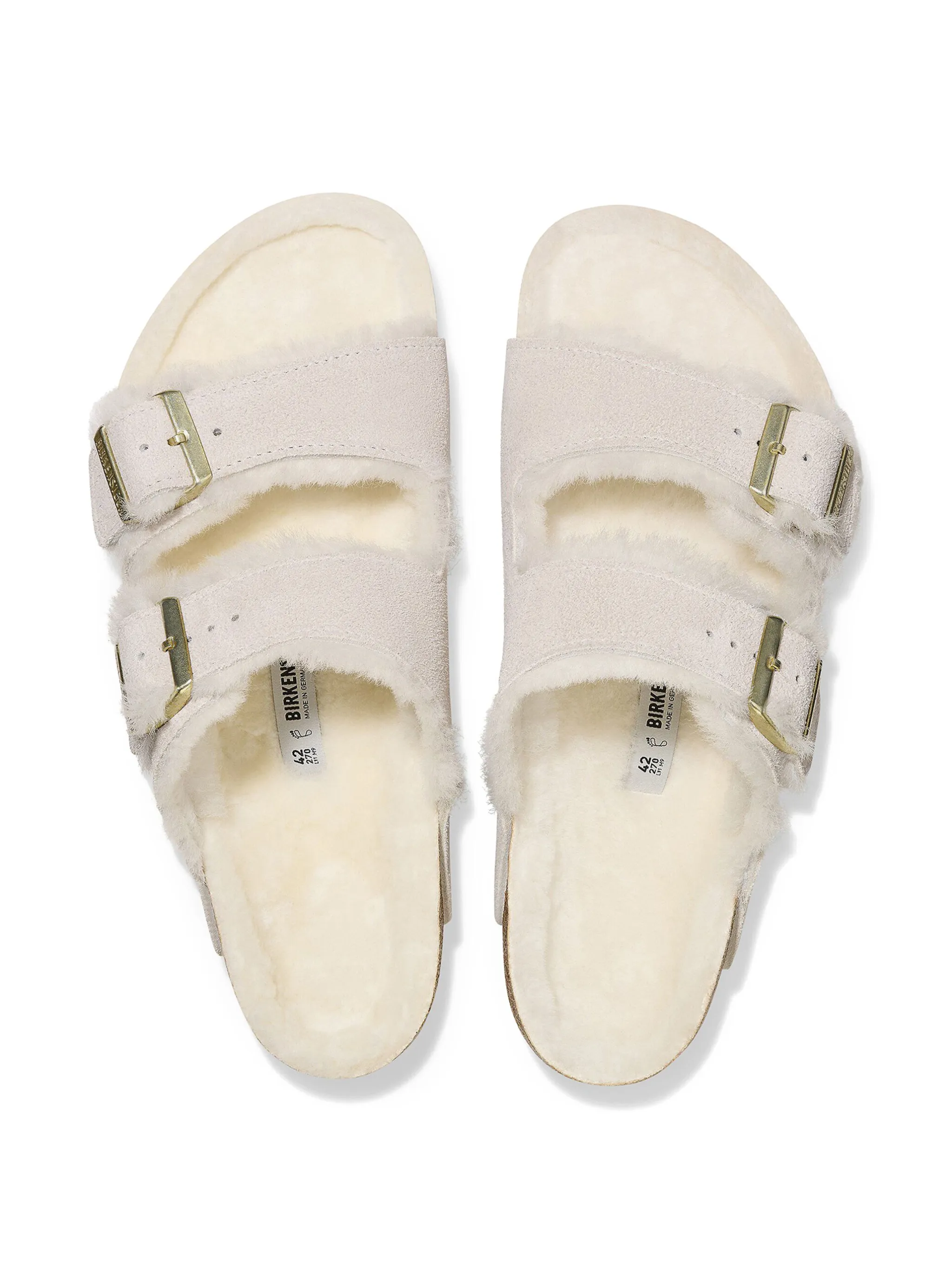 Сандалии Arizona Birkenstock Kids, белый — фото 3