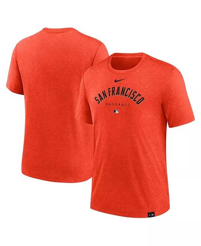 

Мужская футболка Heather Orange San Francisco Giants Authentic Collection Early Work Tri-Blend Performance Nike