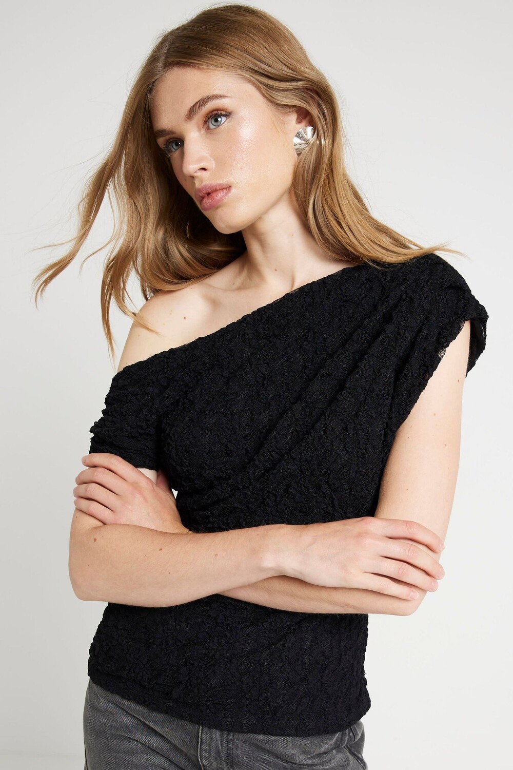 

Верхняя часть с драпировкой River Island, черный