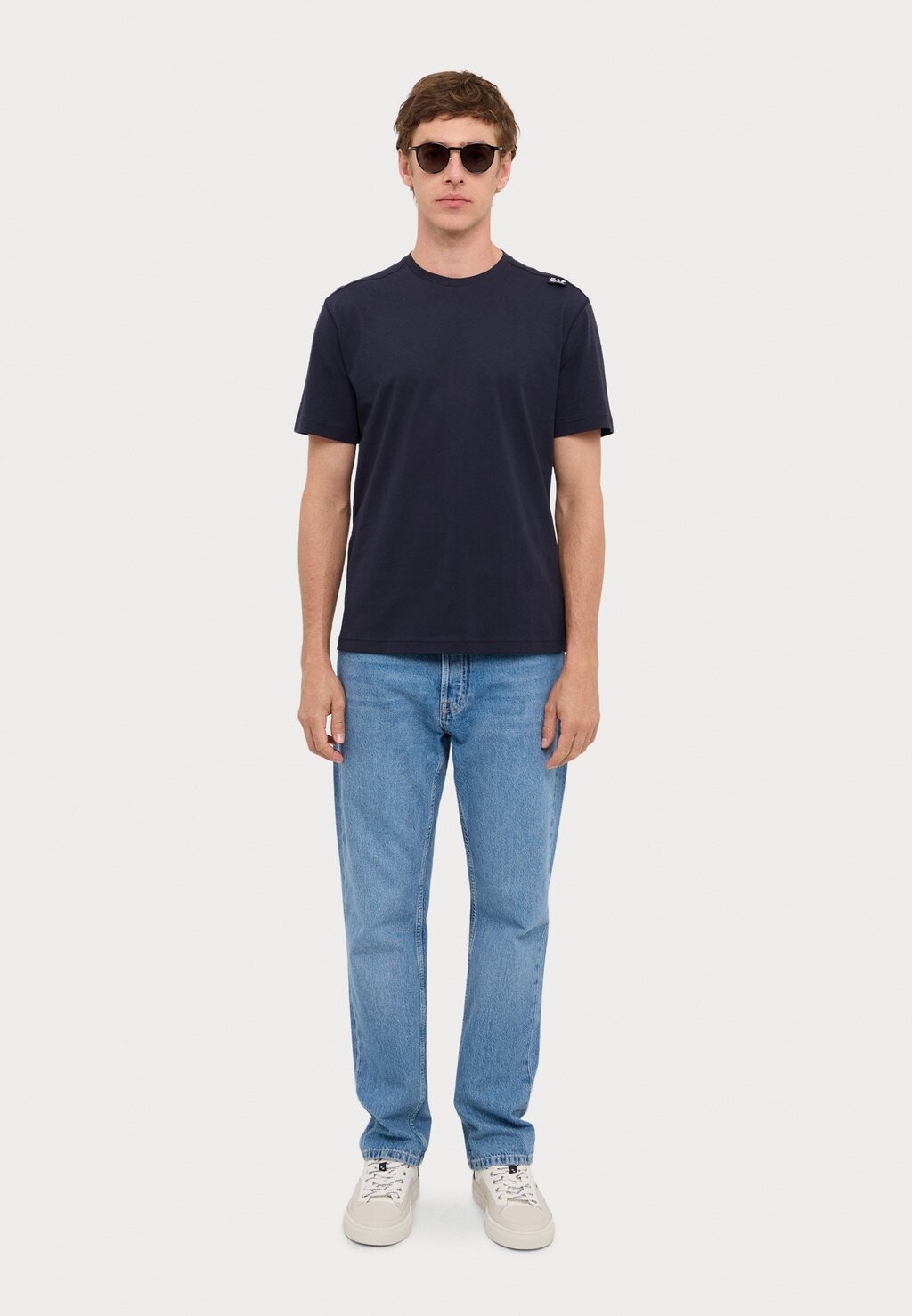 

Принт на футболке EA7 Emporio Armani, темно-синий