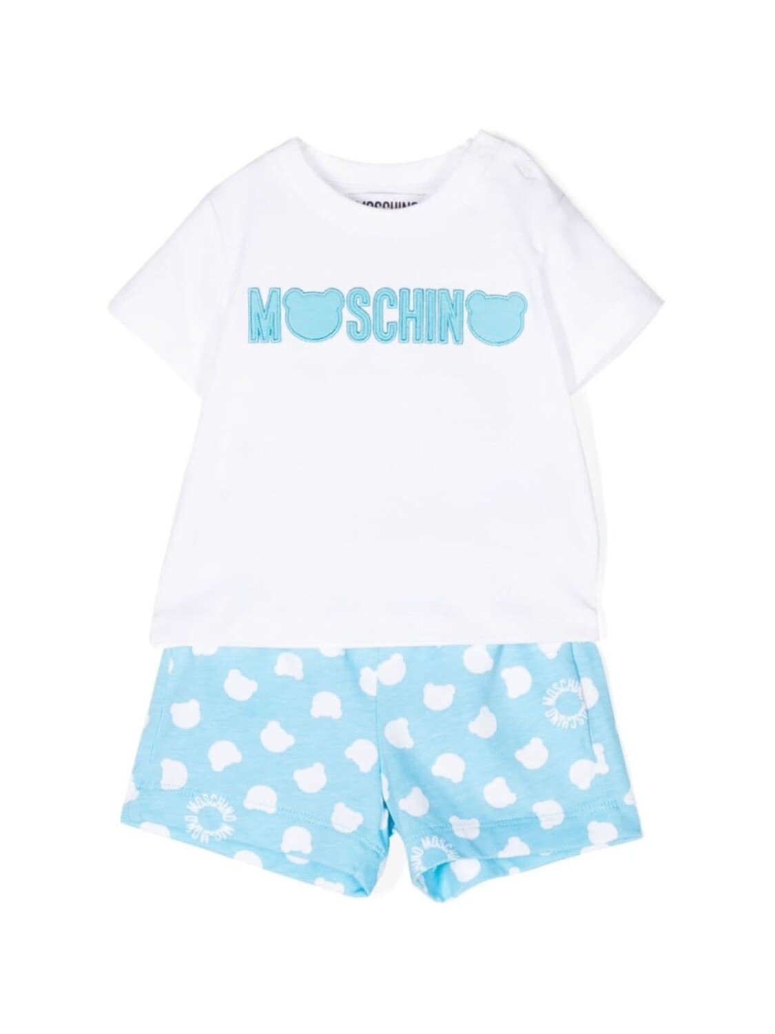 

Moschino Kids комплект из топа и шортов, белый