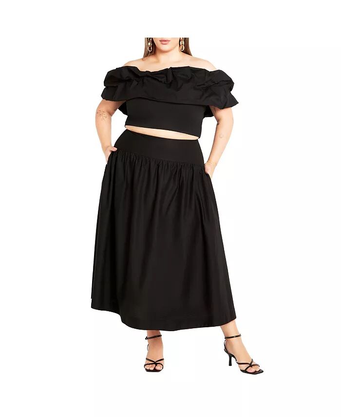 

Комплект из 2 предметов Kaia Plus Size CITY CHIC, черный