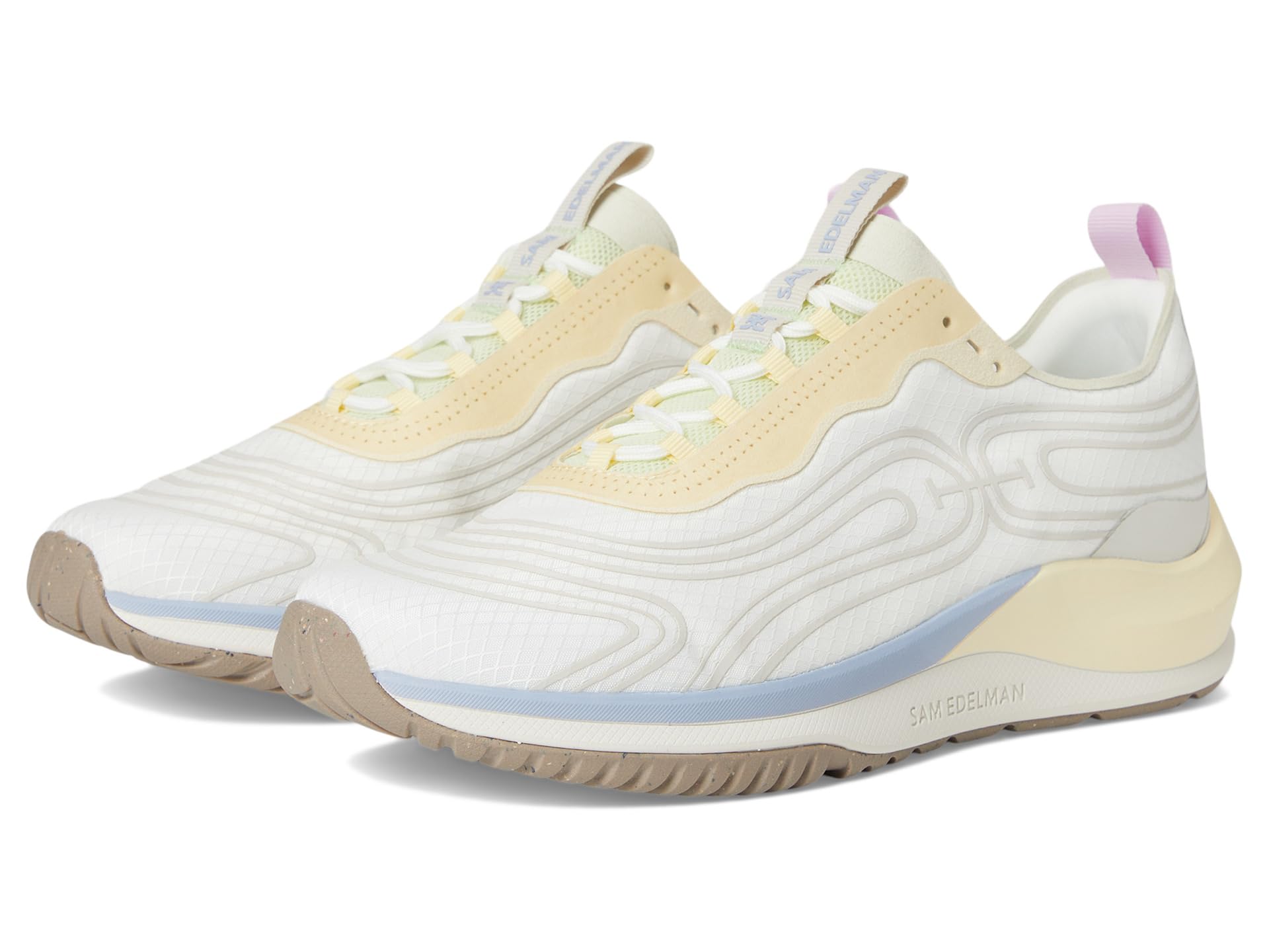 Кроссовки Sam Edelman Miles, цвет White/Yellow Freeze