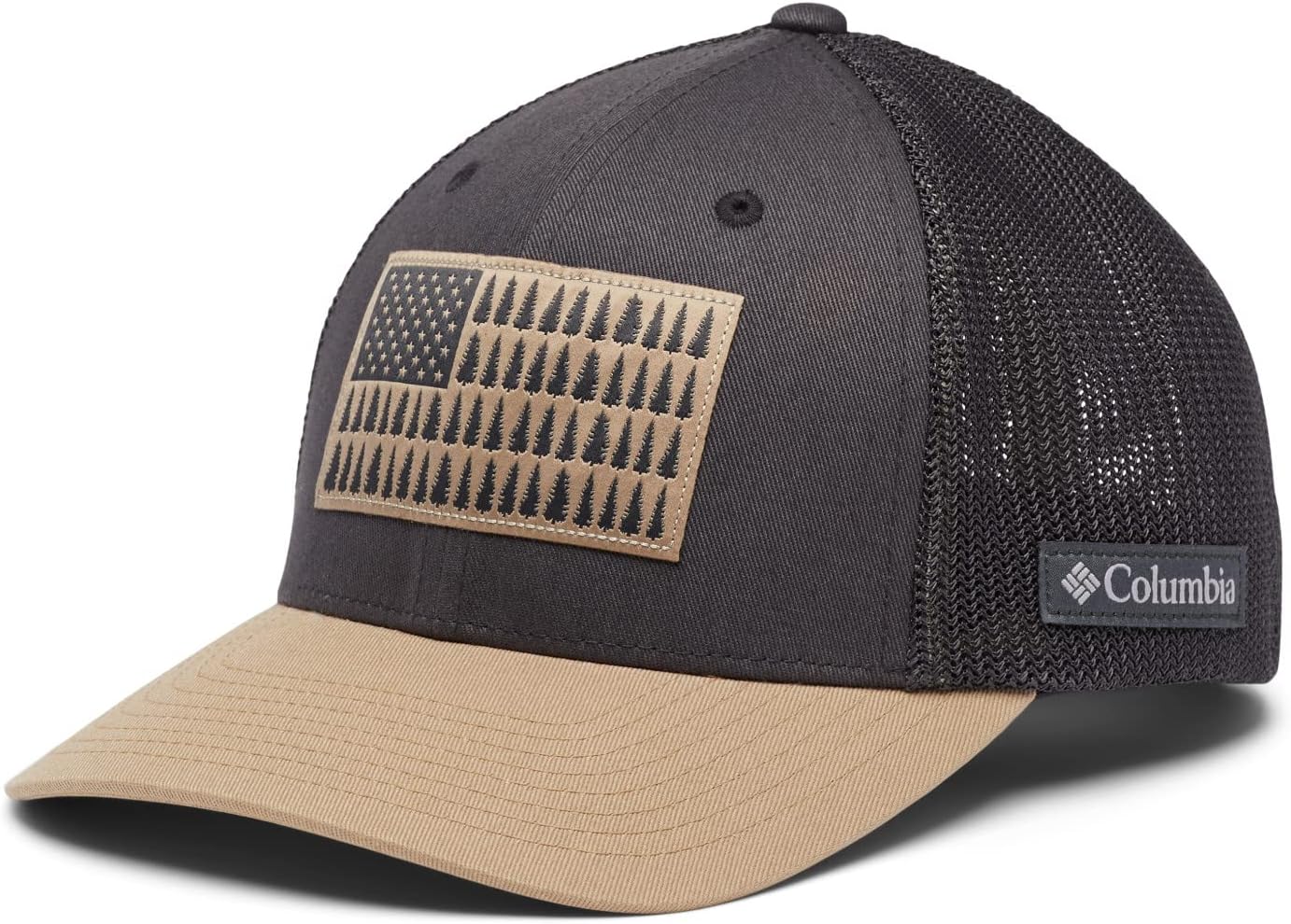 

Бейсболка Columbia Unisex для взрослых PFG с сеткой, Shark/British Tan