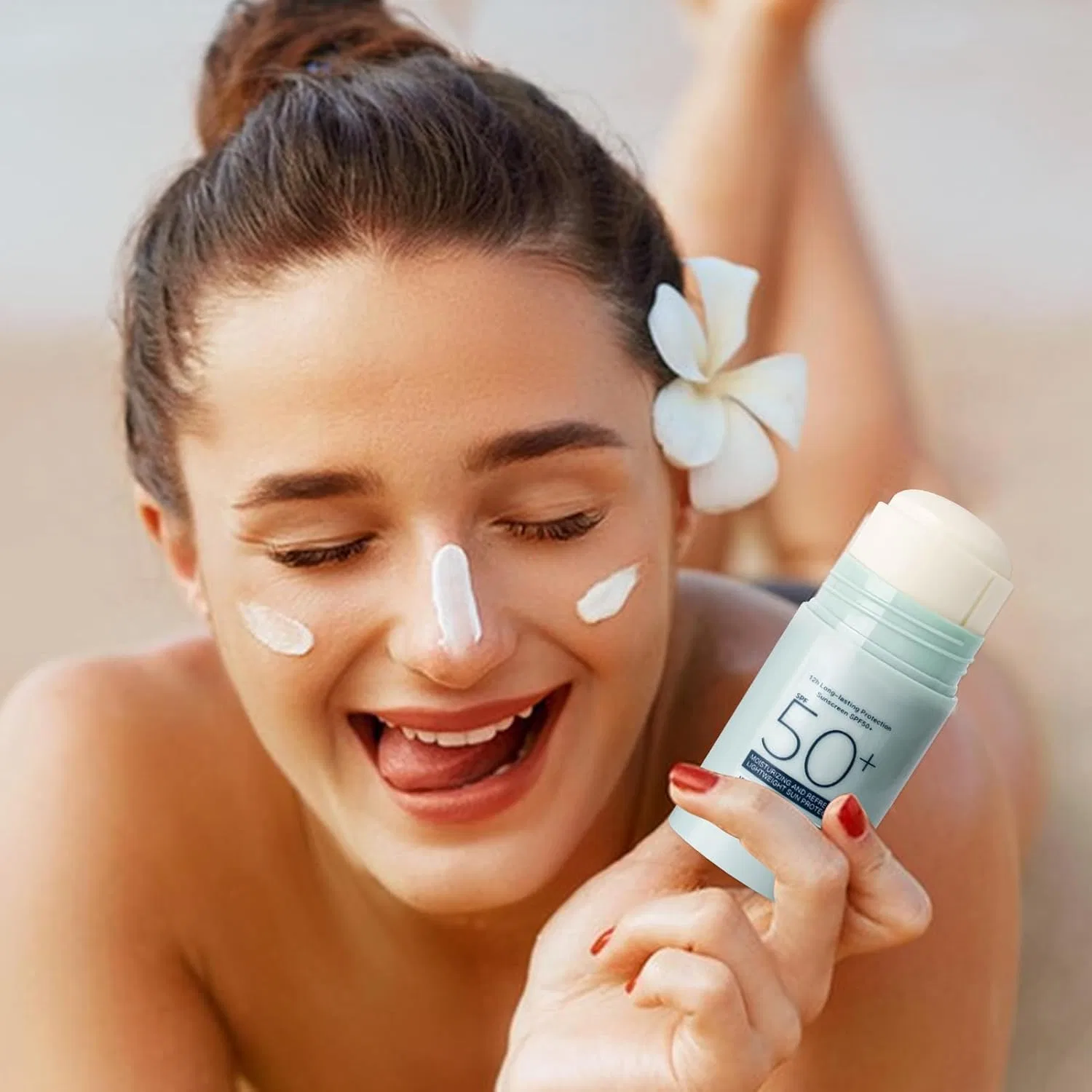 Солнцезащитный стик SPF50 водостойкий Uonguon — фото 3