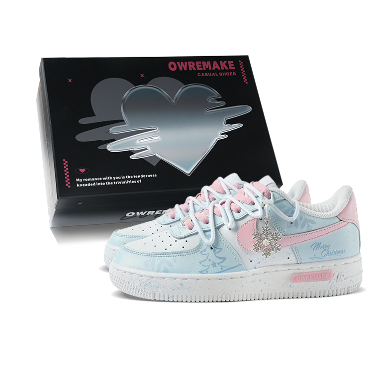 

Детские кроссовки для скейтбординга Air Force 1 LE Low Top для подростков Nike, синий/белый