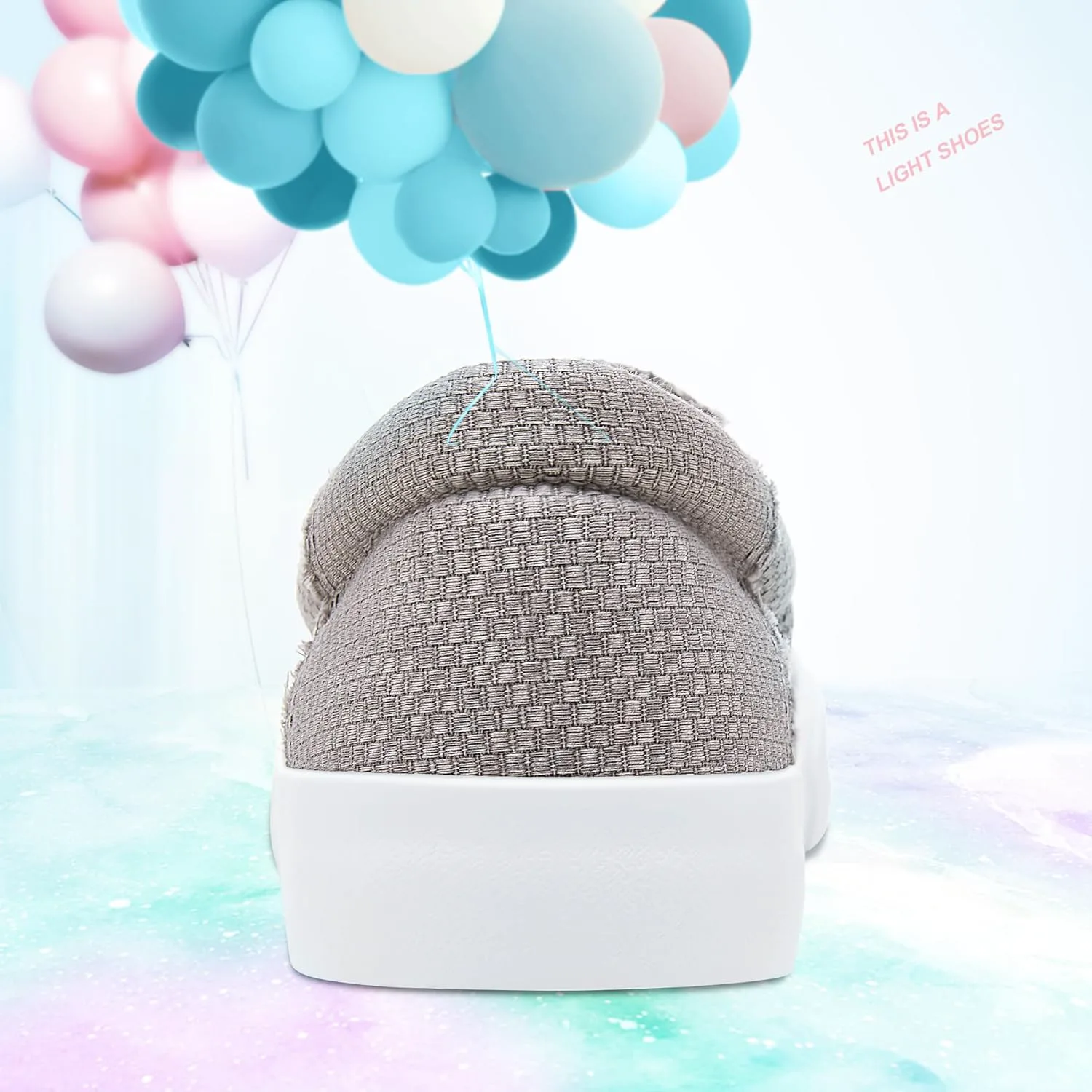 

Obtaom слипоны на тканевой основе, удобные кеды с поддержкой свода стопы, повседневные модные кроссовки из ткани, серый