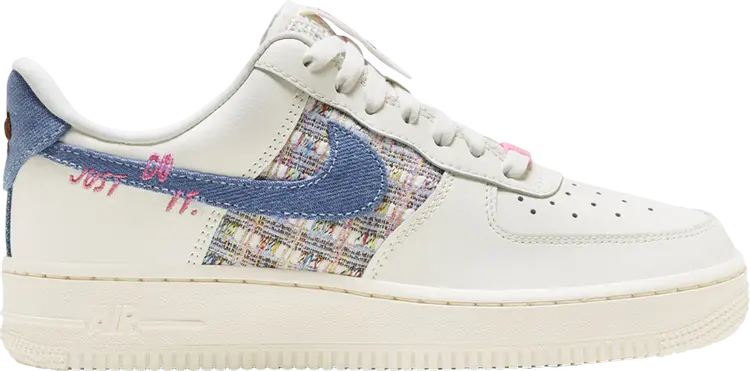 

Кроссовки Wmns Air Force 1 Low '07 LX 'Denim Bouclé', белый