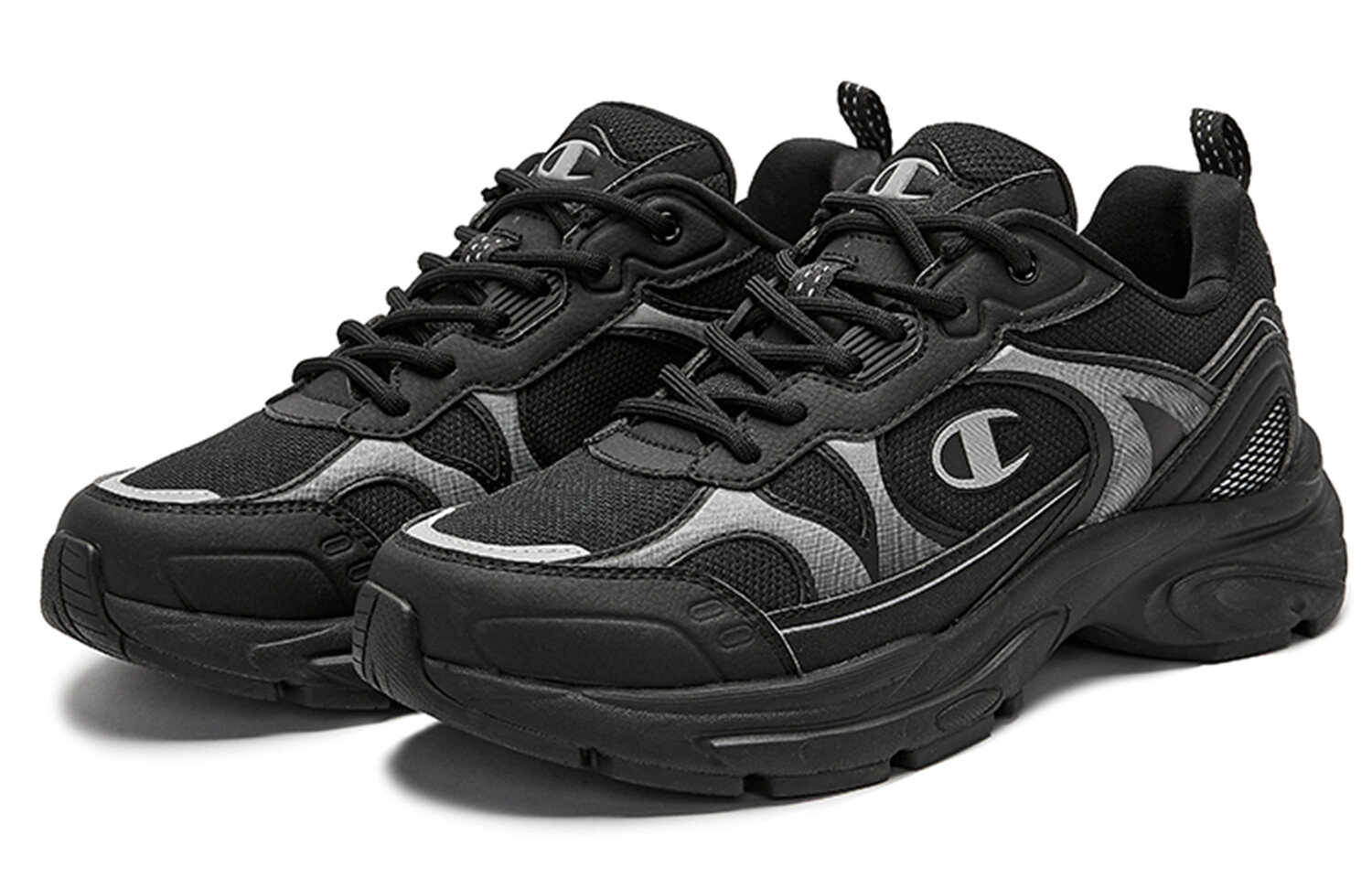 Champion Retro Sports Кроссовки Женские, Black/Sliver — фото 3