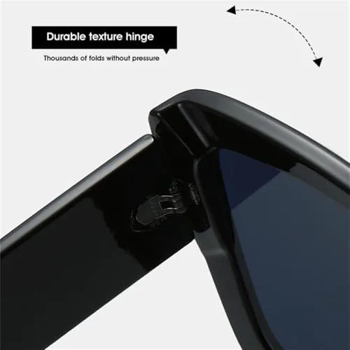 

Винтажные солнцезащитные очки 2027 года для женщин и мужчин в стиле панк с заклепками, градиентные солнцезащитные очки с защитой от УФ-излучения UV400 MTZJH, Blue