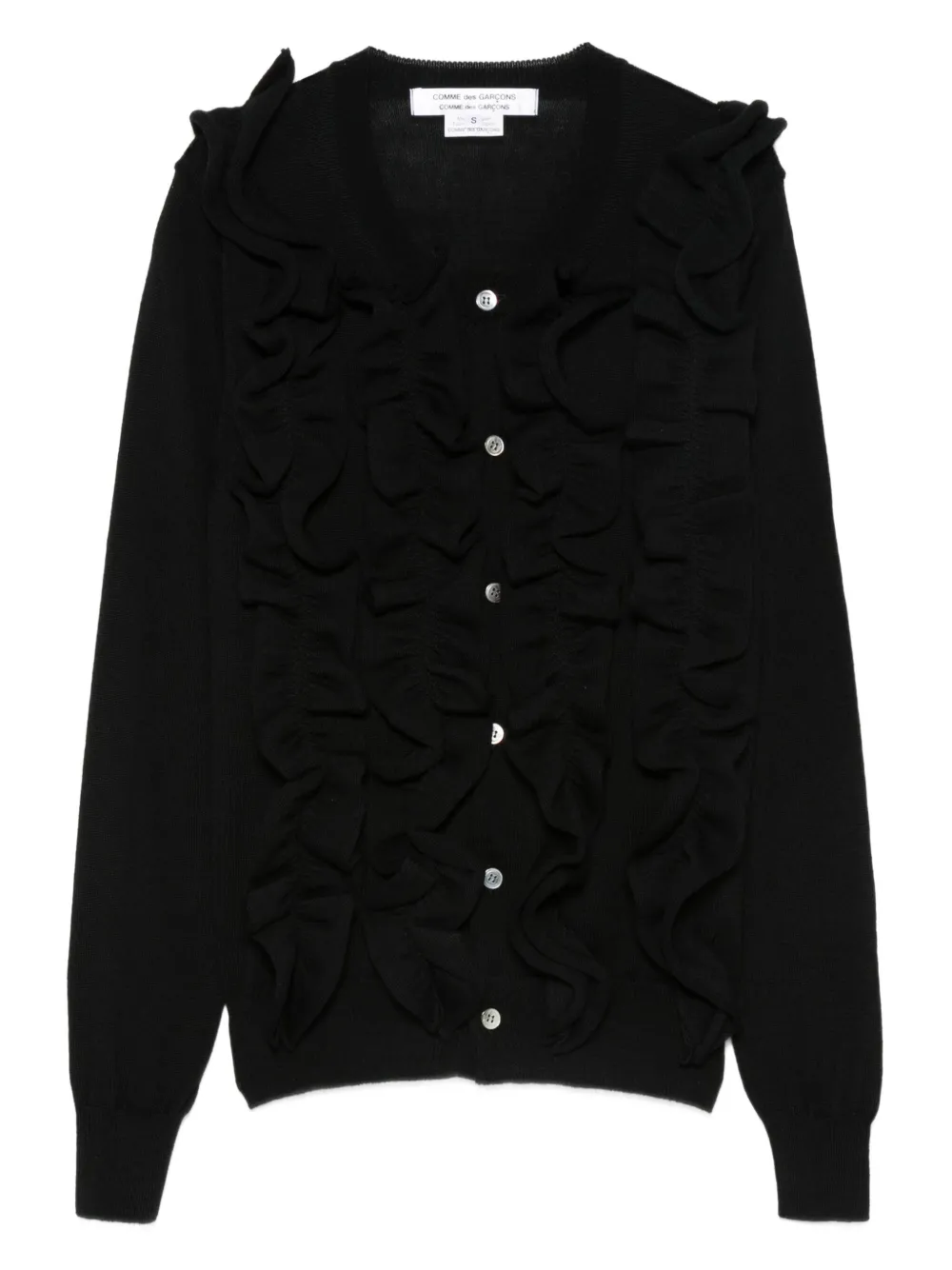 

Кардиган с драпировкой COMME DES GARCONS, черный