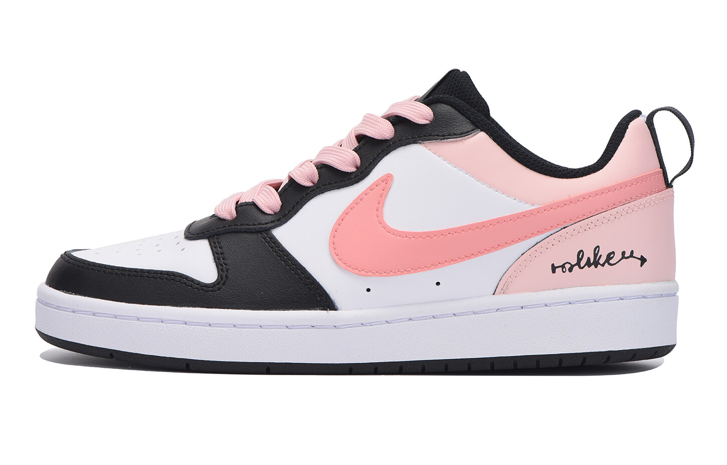 

Кроссовки Nike Court Borough Skateboard Shoes Women's Low-Top Pink, Черный, Кроссовки Nike Court Borough Skateboard Shoes Women's Low-Top Pink