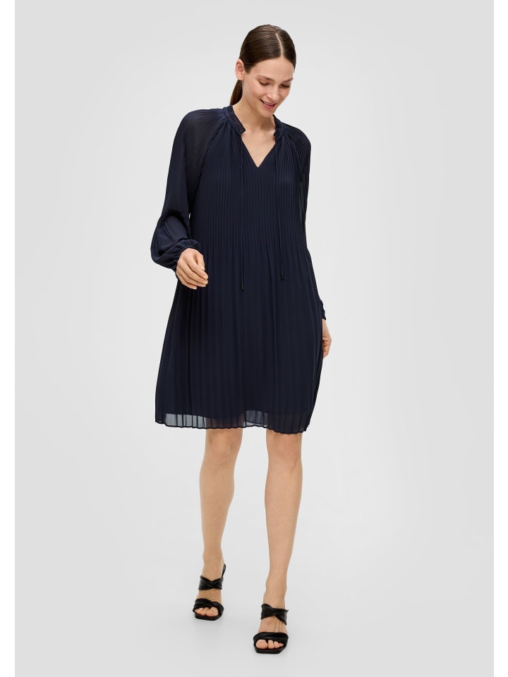 

Короткое платье s.Oliver BLACK LABEL Kleid kurz, синий