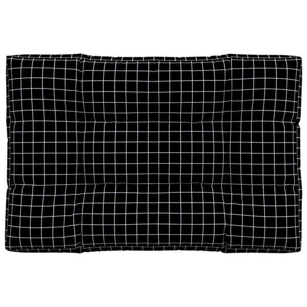 

Подушка на сиденье vidaXL 3007234-5, 80x12x120 см, черно-белый