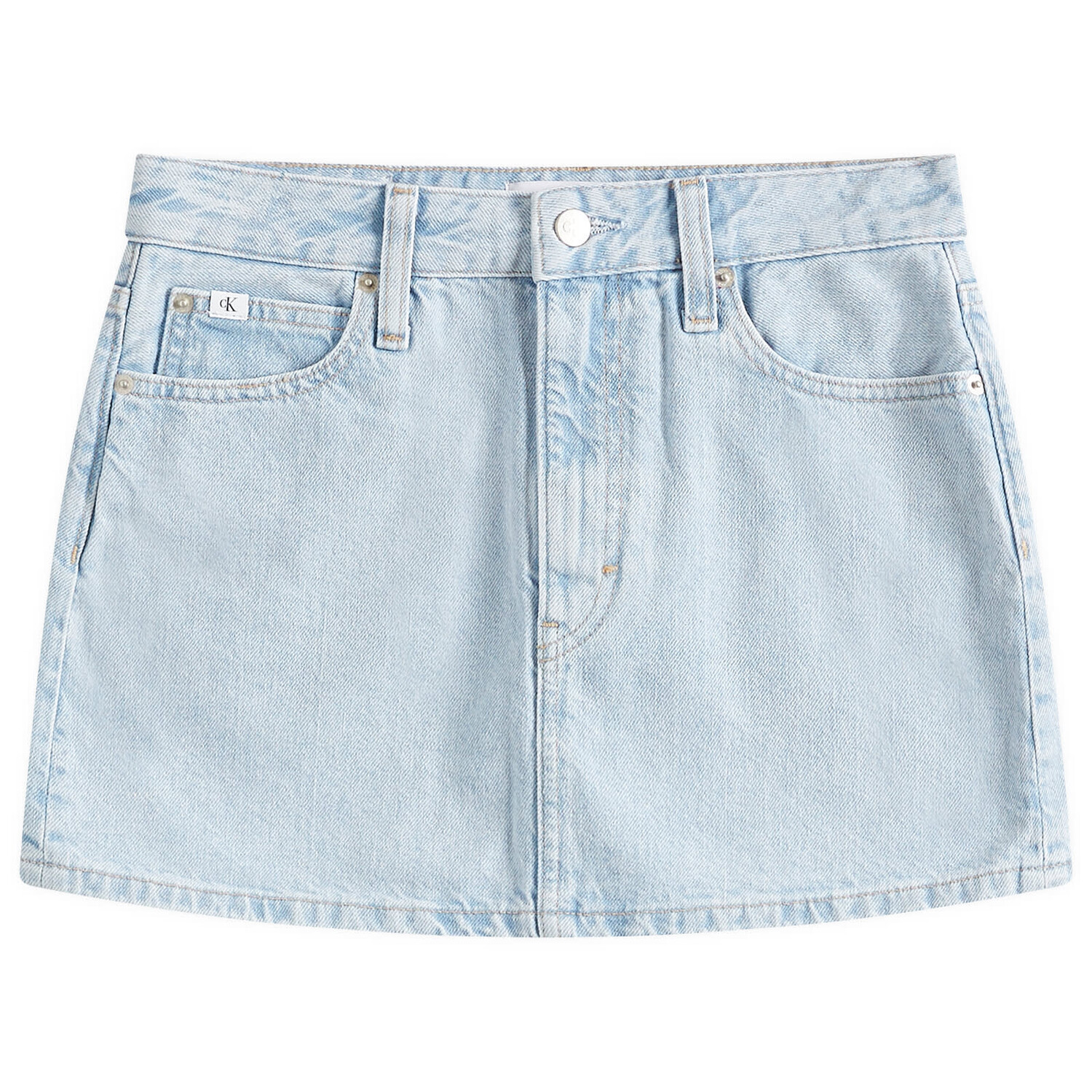 

Юбка мини Calvin Klein Micro Mini Skirt, цвет Denim Light