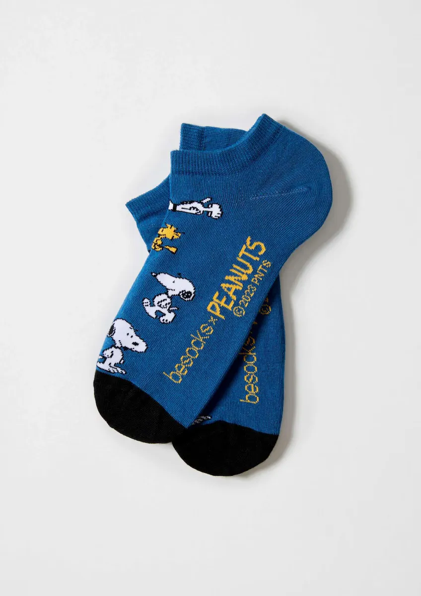 

Носки унисекс Snoopy из органического хлопка синего цвета Besocks, синий
