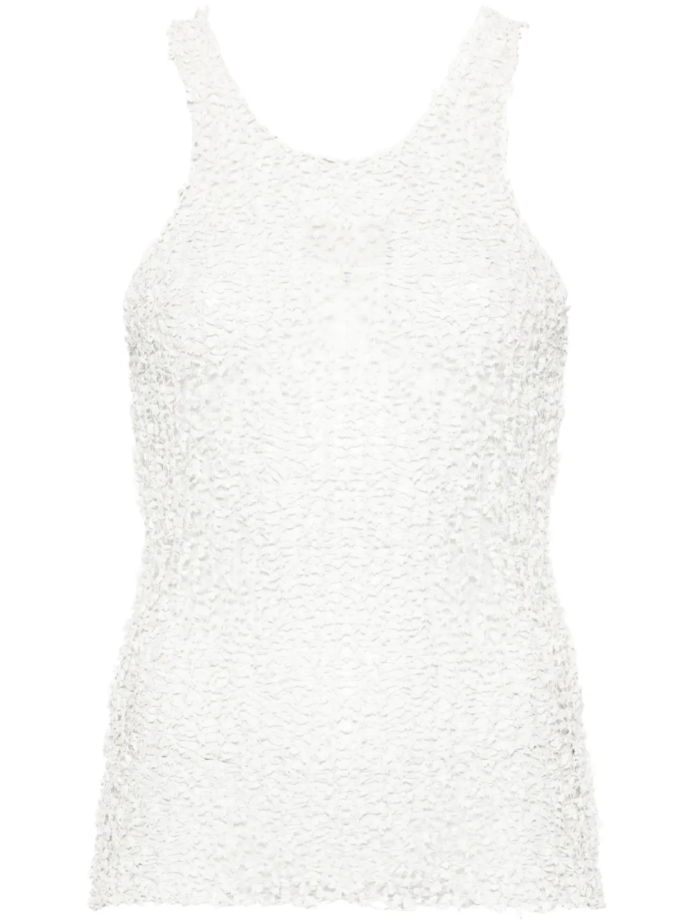 

Прозрачный топ без рукавов MAISON MARGIELA, белый