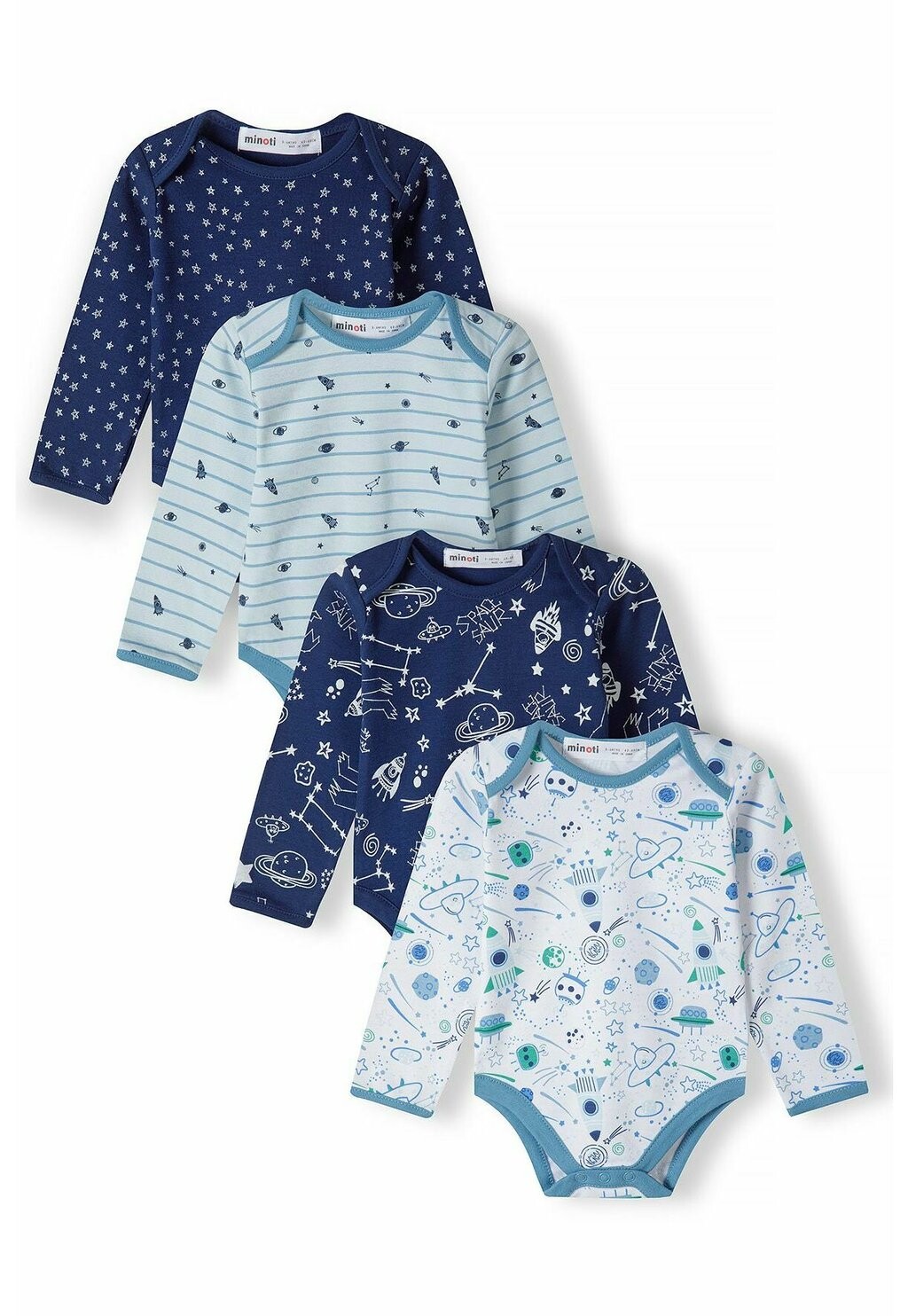 

Боди 4 PACK MINOTI, цвет navy white blue