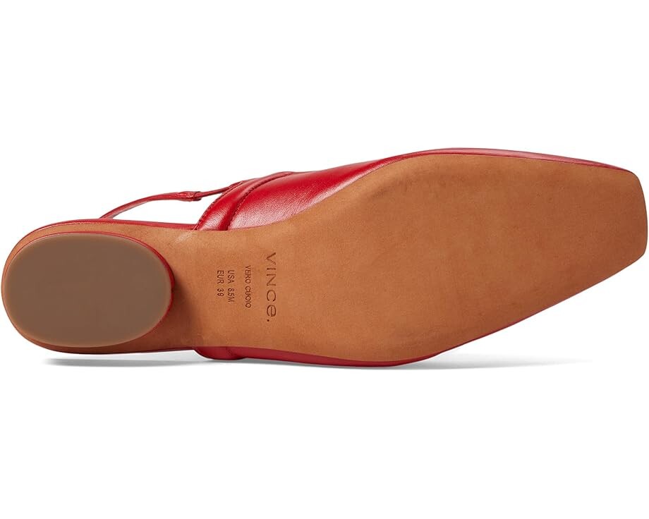 Туфли на плоской подошве Vince Venice, цвет Crimson Red Leather — фото 3