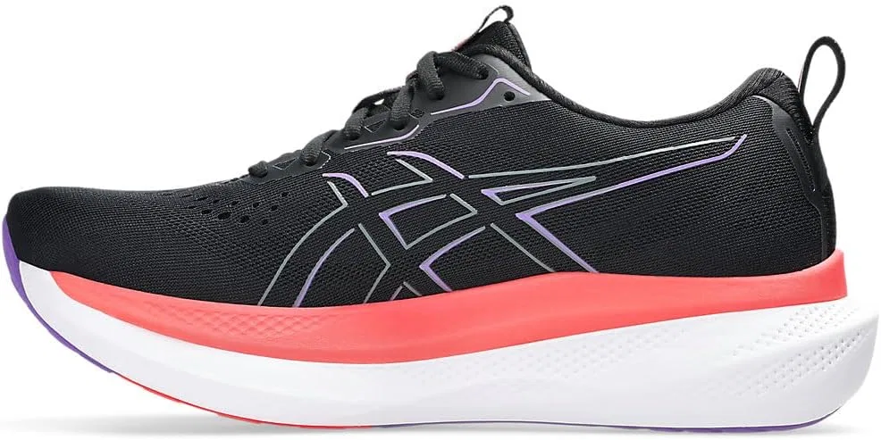 Мужские кроссовки ASICS Glideride Max, Black Flash Red — фото 2