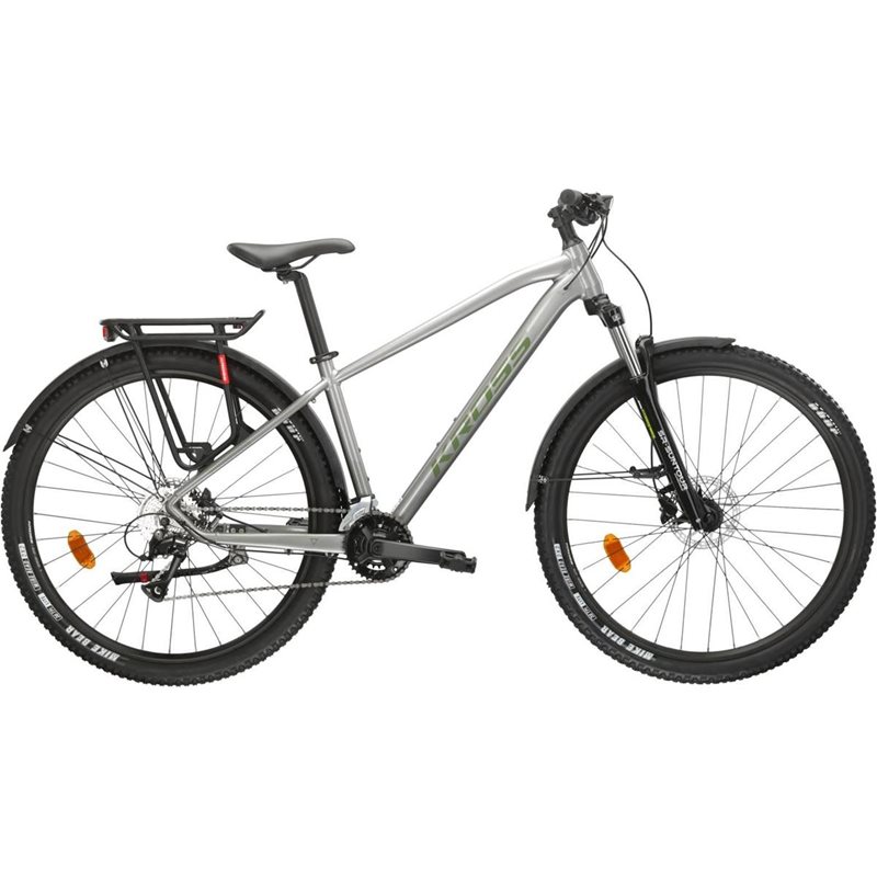 

Горный велосипед Kross Hexagon 4.0 EQ, серебристый/зеленый