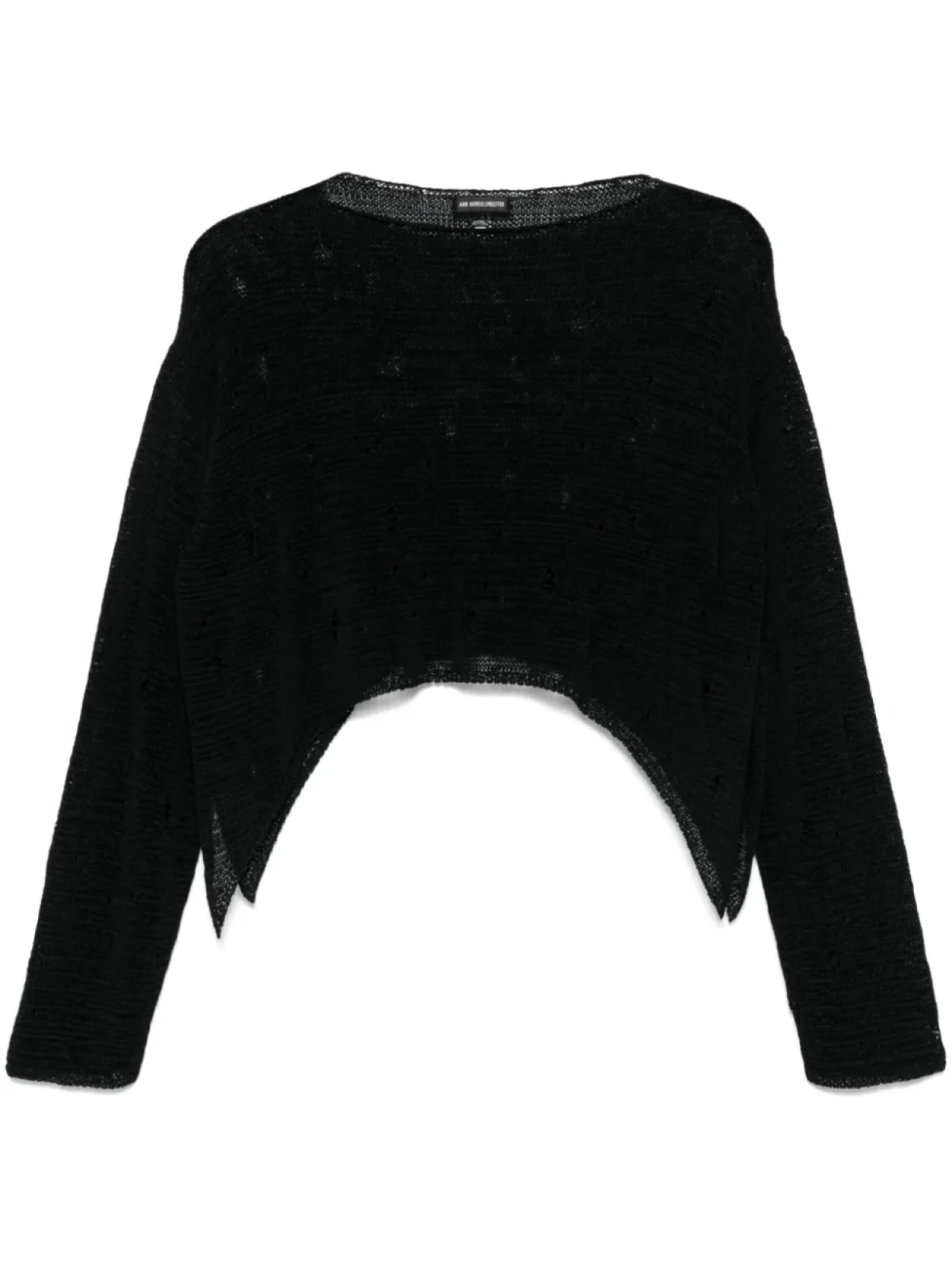 

Ann Demeulemeester свитер с прорезями, черный