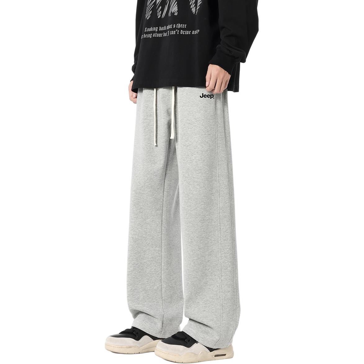 

Повседневные брюки Unisex утепленные Sweatpants Jeep, светло-серый fleece-lined