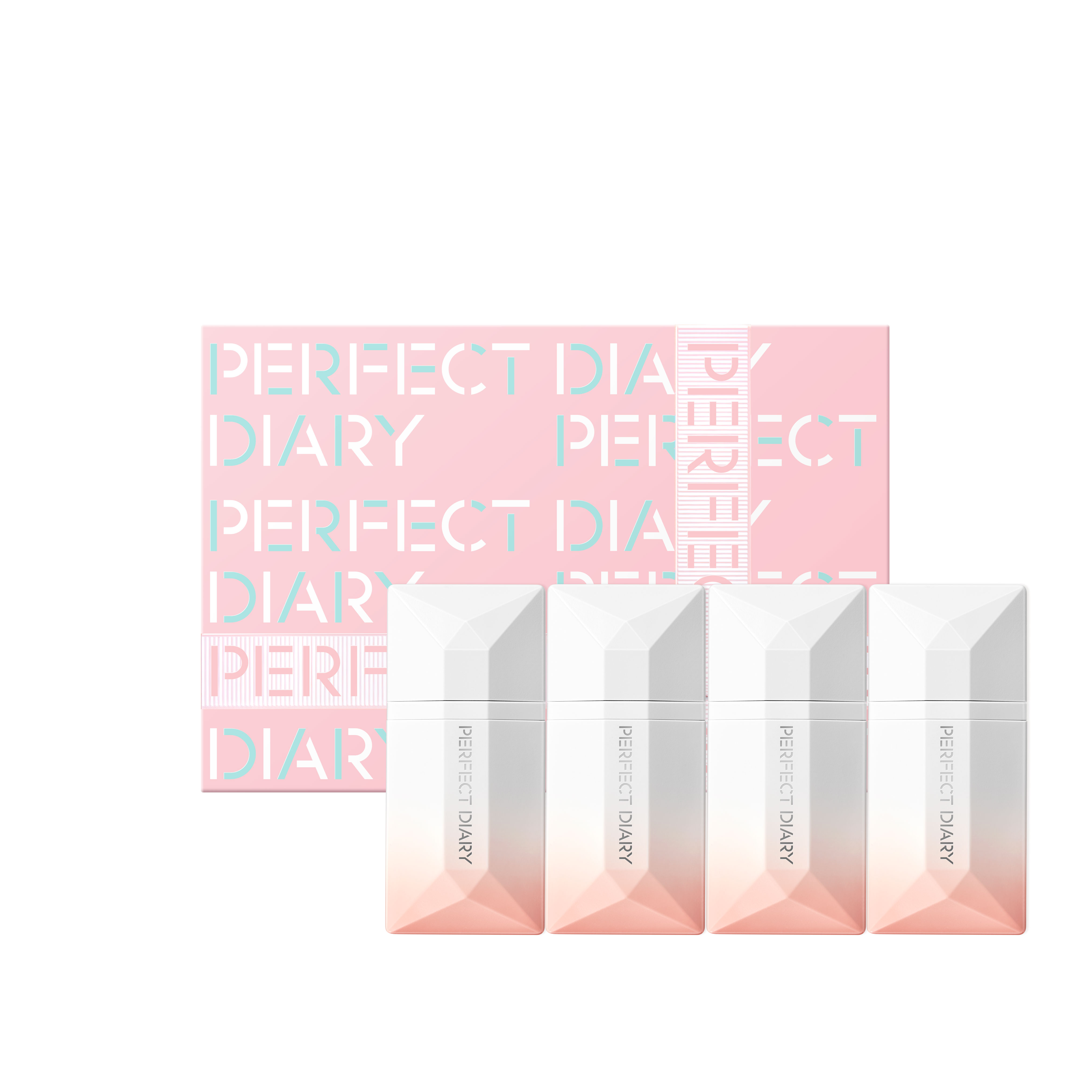 PERFECT DIARY Набор жидких помад dewy pink в коробке матовое покрытие с матовой текстурой — фото 2