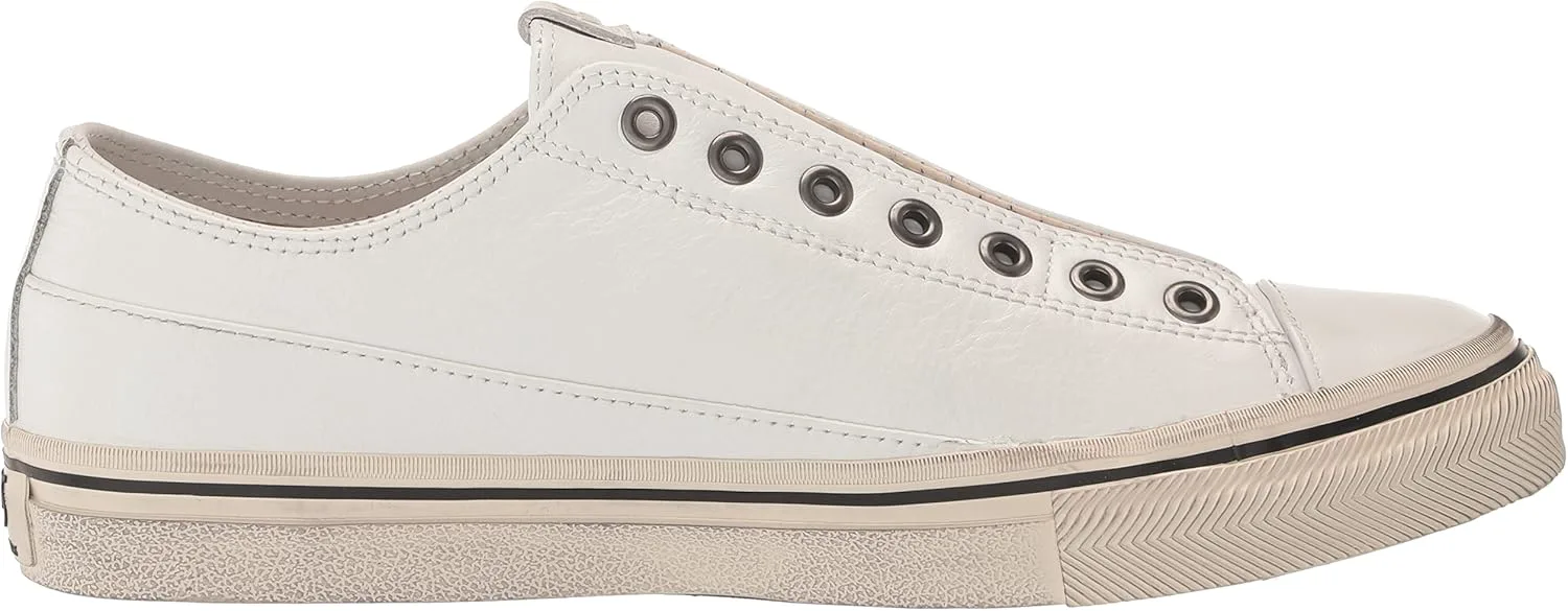 Мужские кроссовки John Varvatos Vulc без шнурков низкие, белый — фото 4