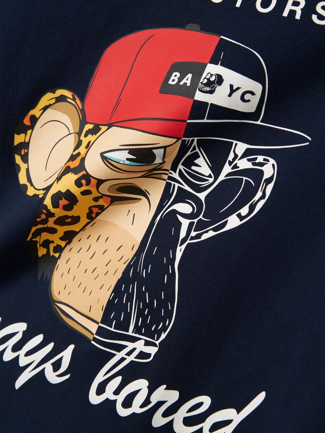 NAME IT Футболка 'Bored Ape' в цвете Navy — фото 4