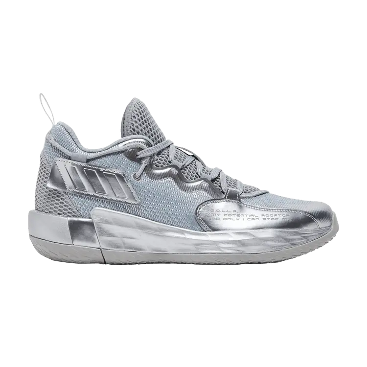

Кроссовки adidas Dame 7 EXTPLY GCA 'Silver Metallic', серебряный