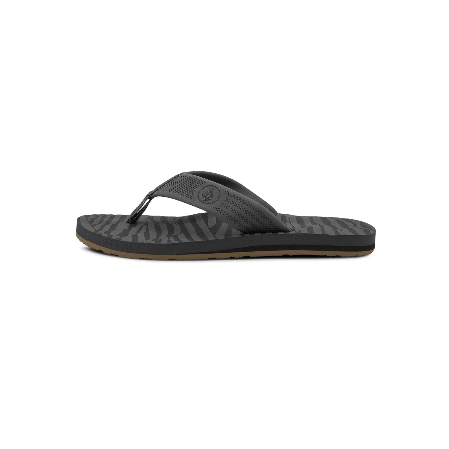 Сандалии Volcom Daycation с разделителем для пальцев ног для мужчин, Black Top — фото 3