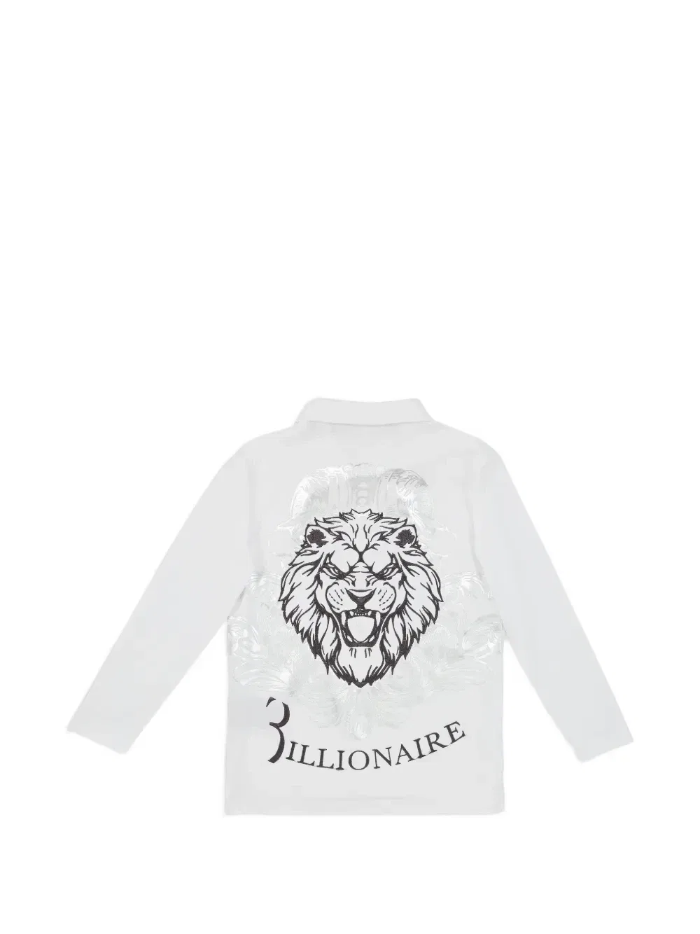 Рубашка-поло с вышитым логотипом Billionaire Kids, белый — фото 2