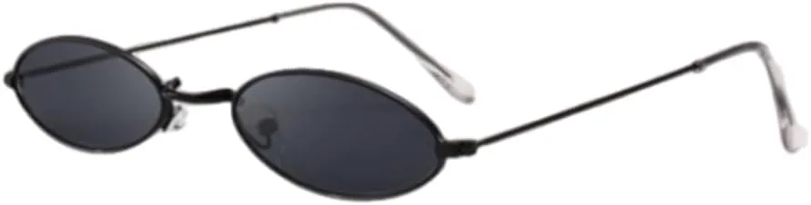 

Модные женские солнцезащитные очки, знаменитые овальные солнцезащитные очки в металлической круглой оправе, черные, маленькие, недорогие UJNHGQ, Blackgray