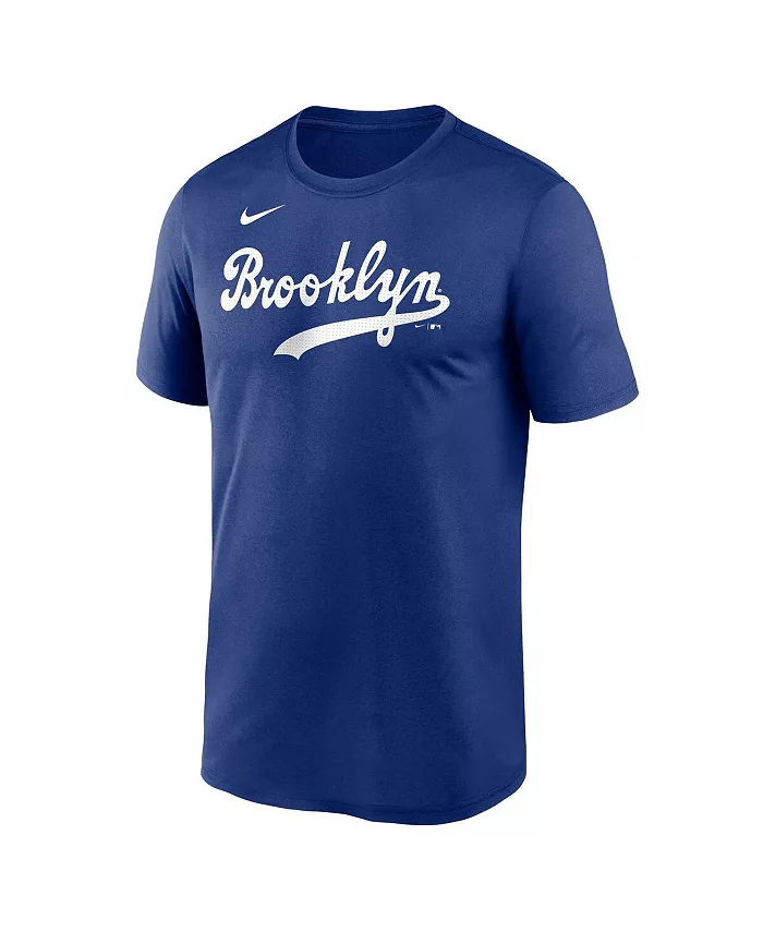 Мужская футболка "Jackie Robinson Royal Brooklyn Dodgers Legend" с именем и номером для дома Nike — фото 2