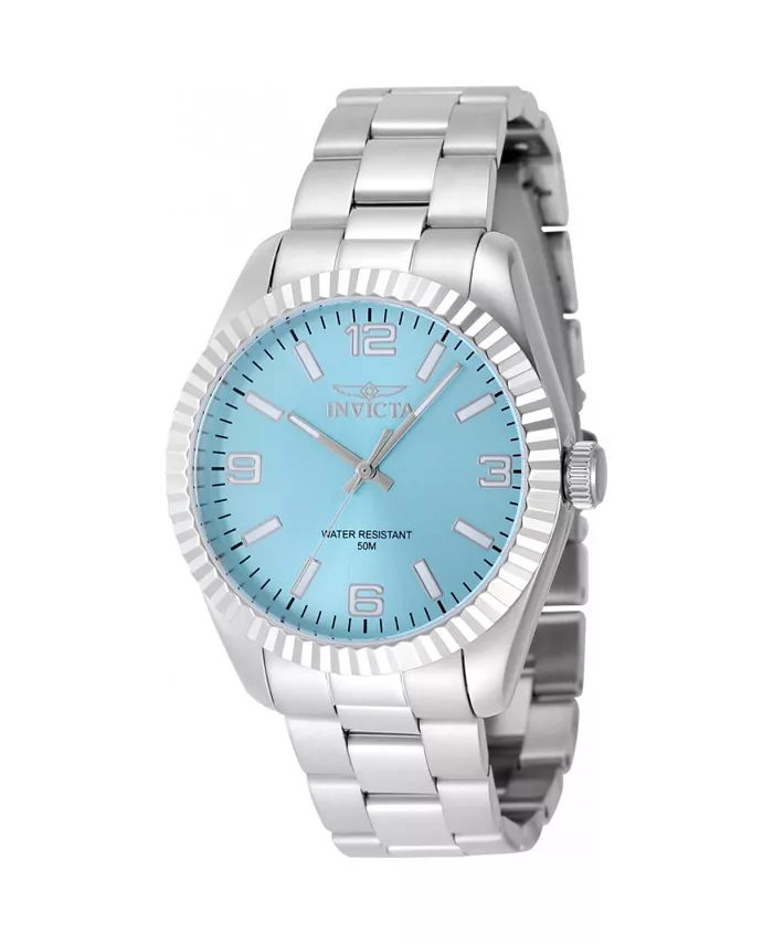 

Женские часы 48905 Specialty Quartz 3 Hand Tiffany Blue Dial Invicta, серебряный