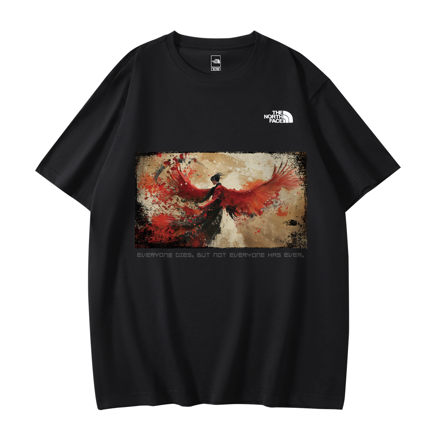 

Футболка унисекс черная The North Face, черный