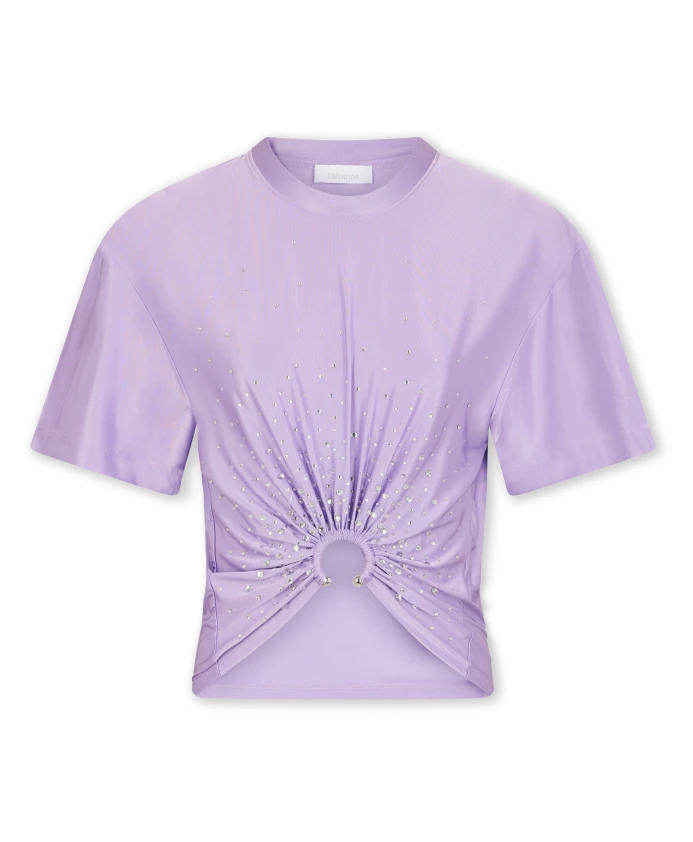 

Футболка для пирсинга из трикотажа Rabanne, фиолетовый