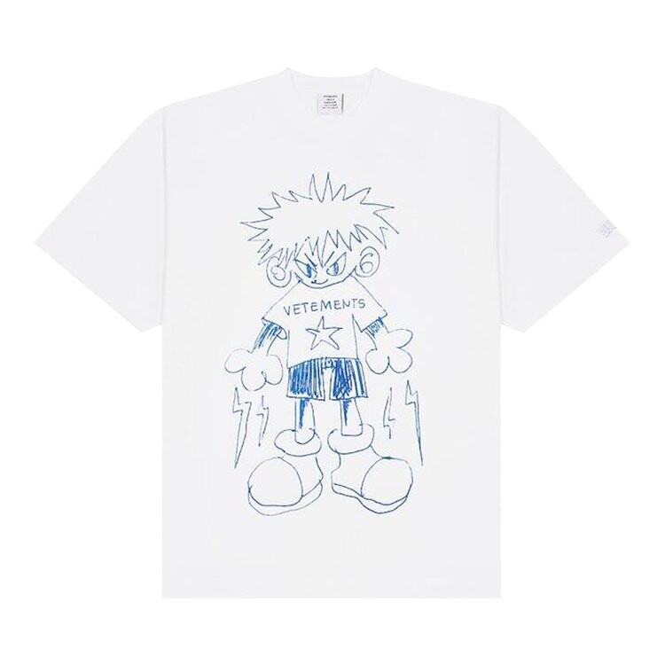 

Футболка Vetements Drawing T-Shirt, белый