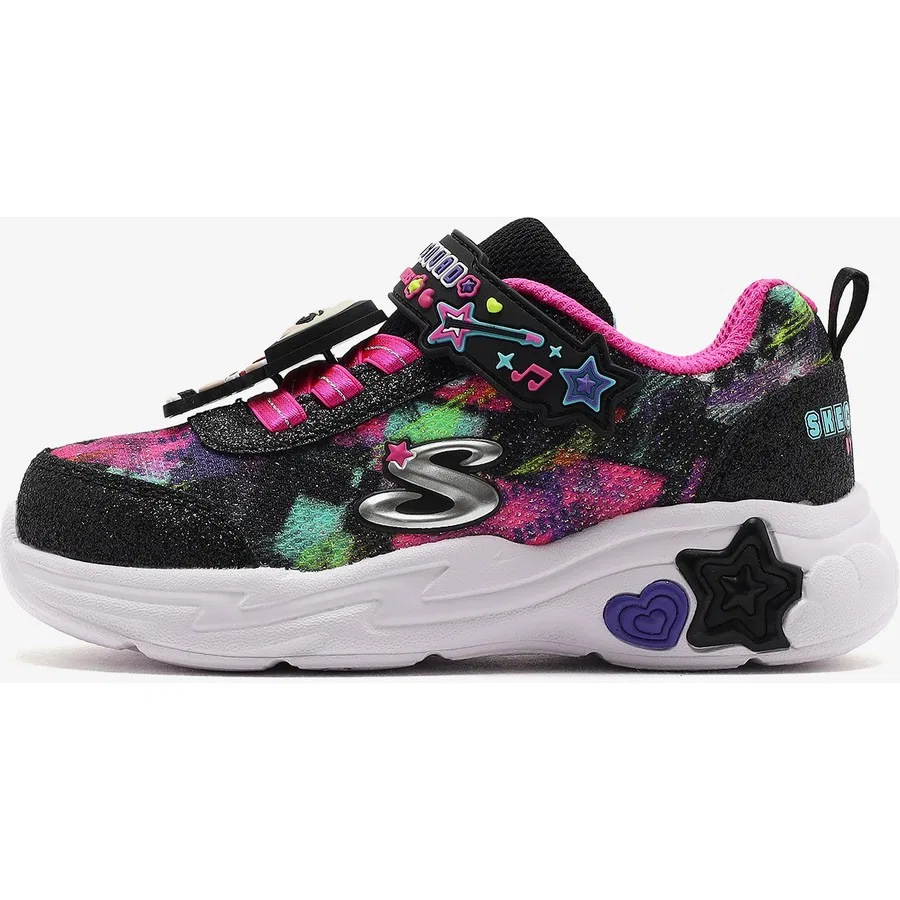 Детские кроссовки с принтом Skech Squad Skechers, Черный