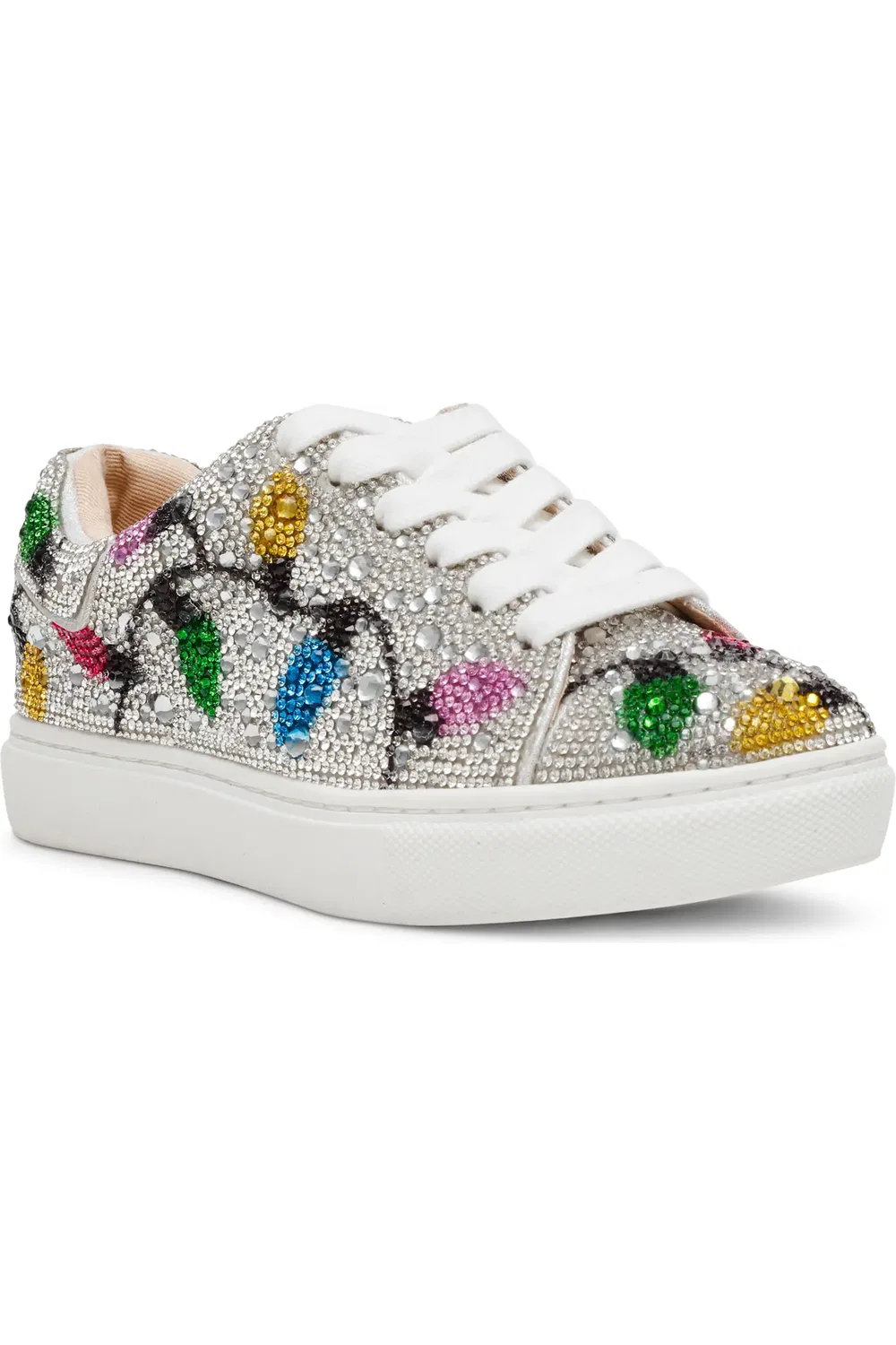 Кроссовки детские с кристаллами Sidny Betsey Johnson, Multi Lights