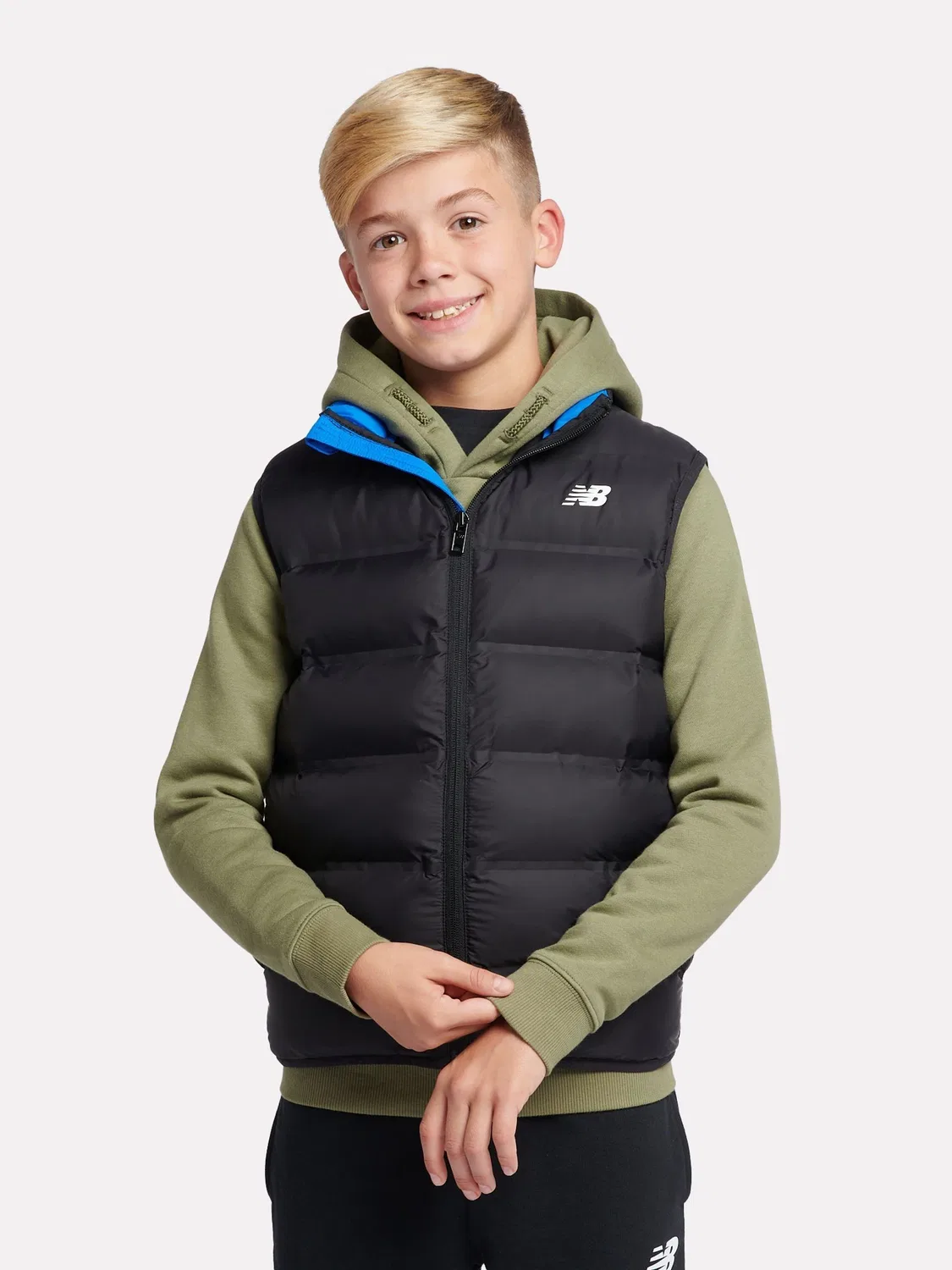 Жилет стеганый New Balance Bond, черный
