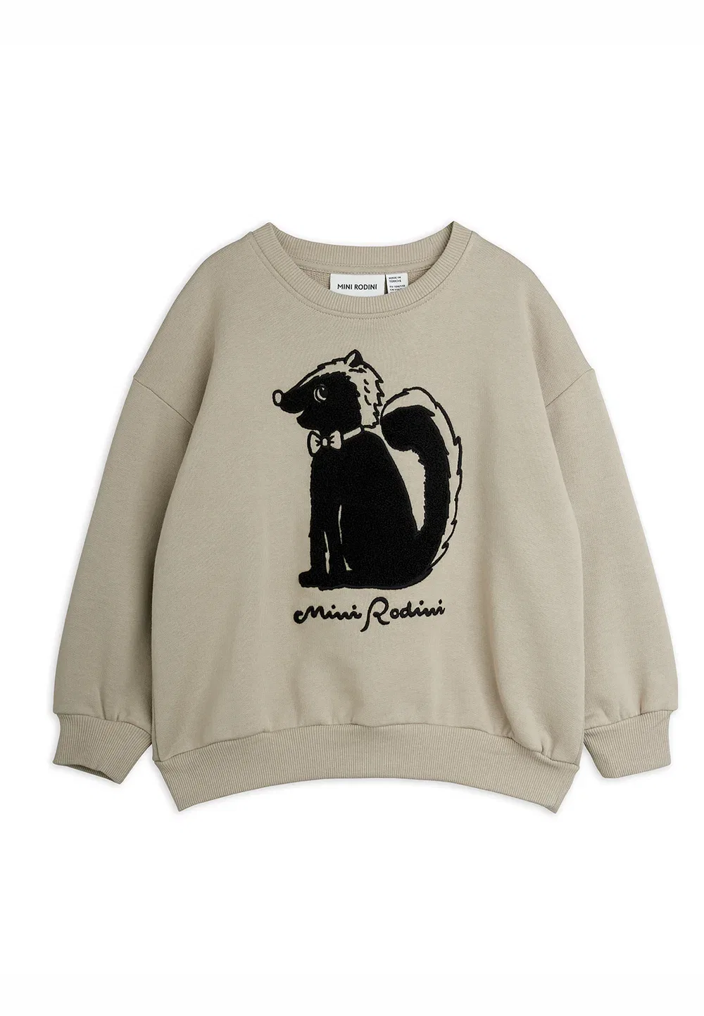 Толстовка Skunk из синели унисекс Mini Rodini, Grey