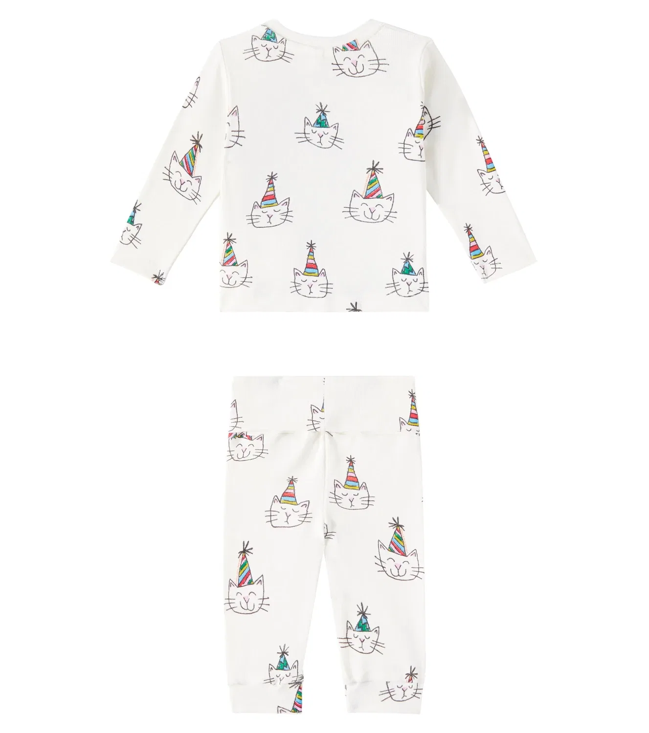 Комплект из двух предметов с принтом Stella Mccartney Kids, белый — фото 4