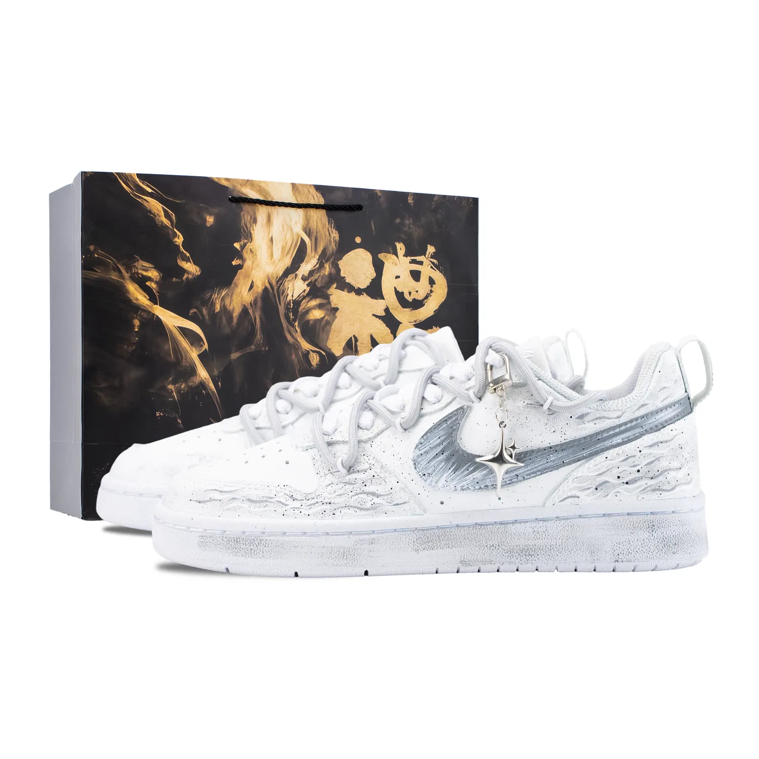 Кроссовки для скейтбординга Court Borough, Nike, Gray White