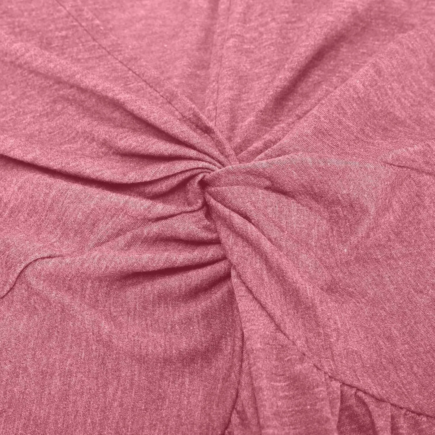 Женское летнее платье с V-образным вырезом Twist Front, Pink — фото 4