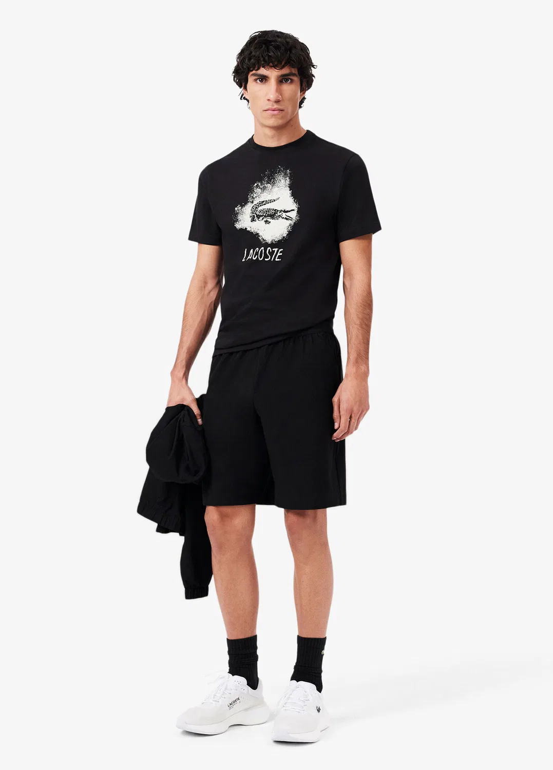 Шорты теннисные Regular Fit Lacoste, black — фото 2
